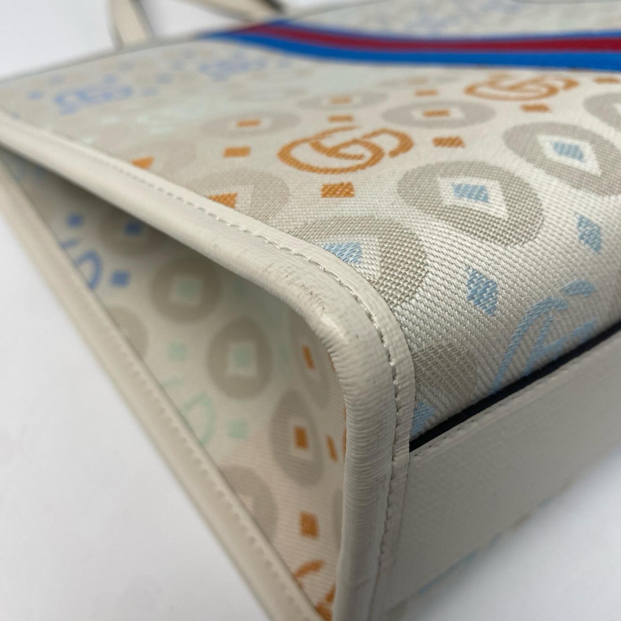 Gucci White Gg Canvas Tote Bag (Pre-Owned)
