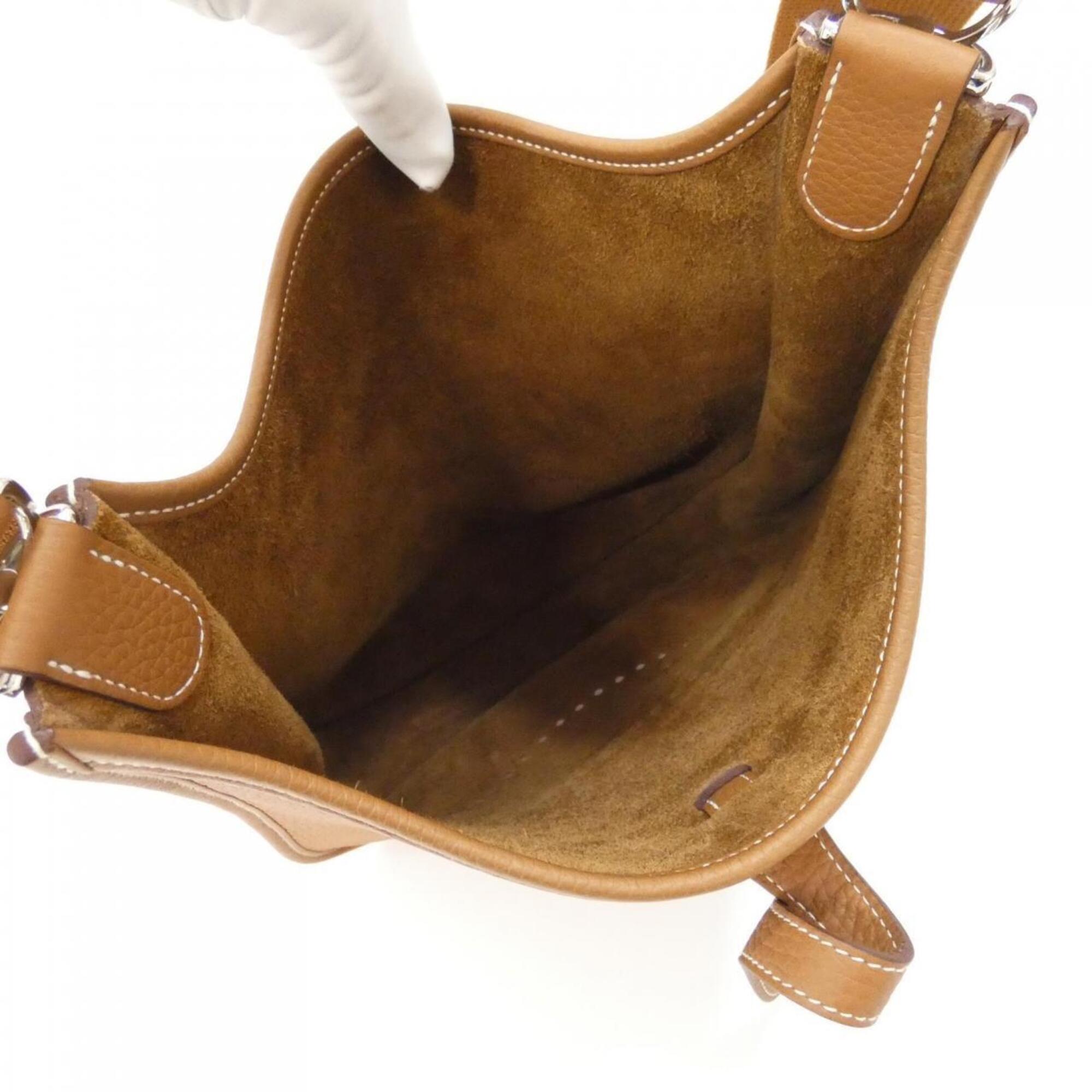 Hermes Brown Taurillon Clemence Leather Shoulder Bag (Pre-Owned)