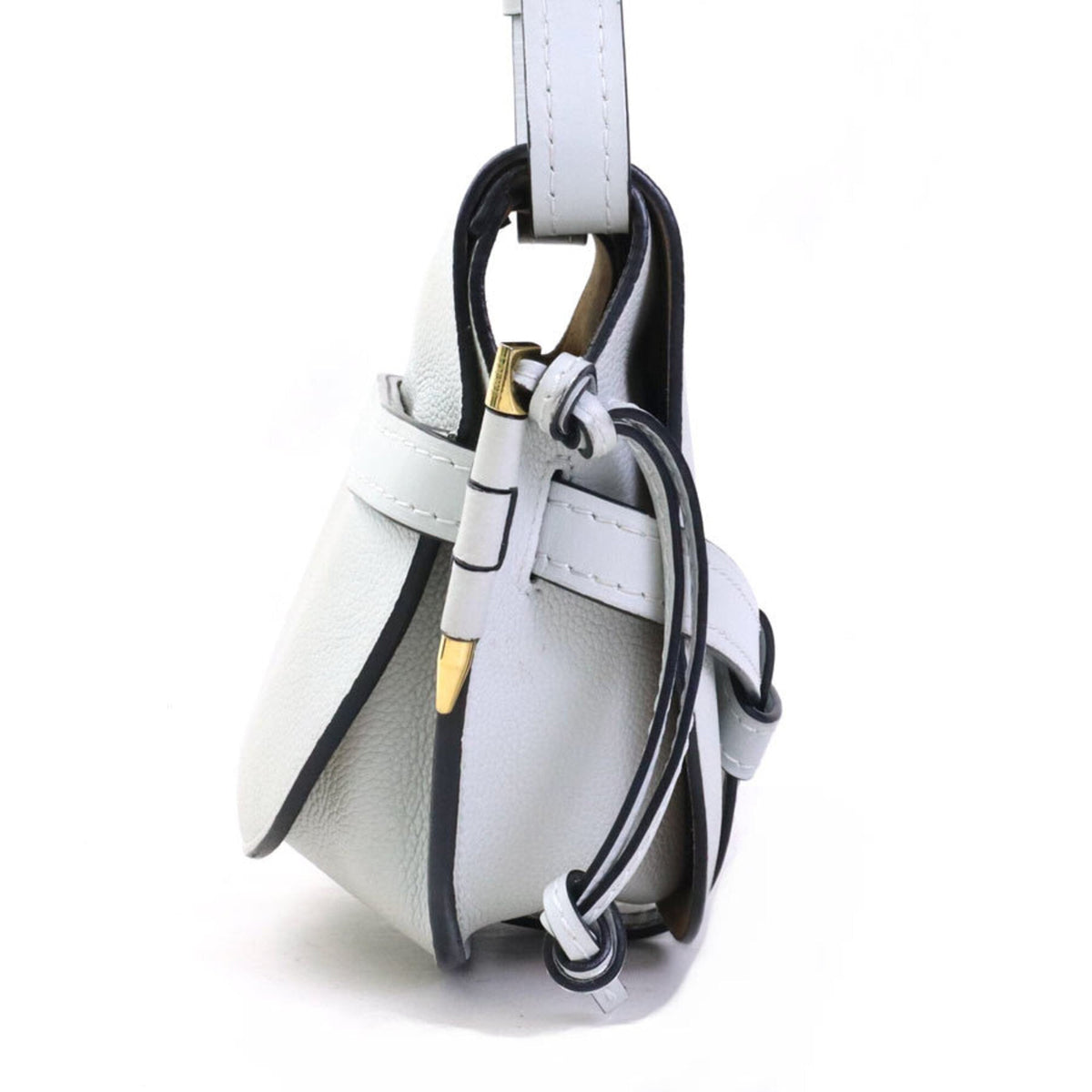 Loewe Light Blue Leather Shoulder Bag (Pre-Owned)