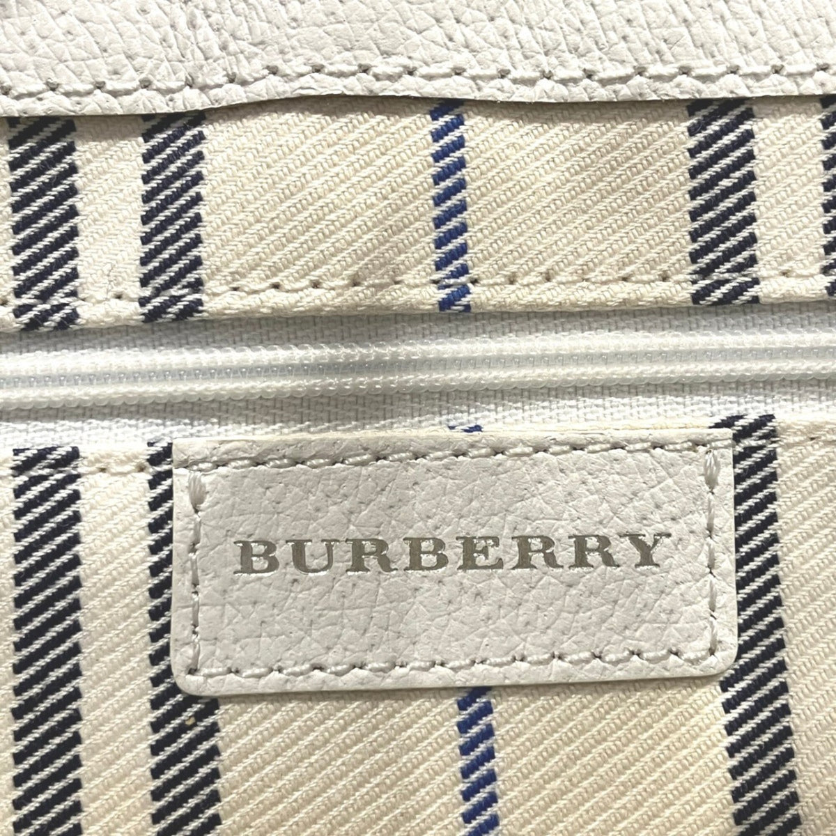 Burberry Navy Canvas Tote Bag (Pre-Owned)