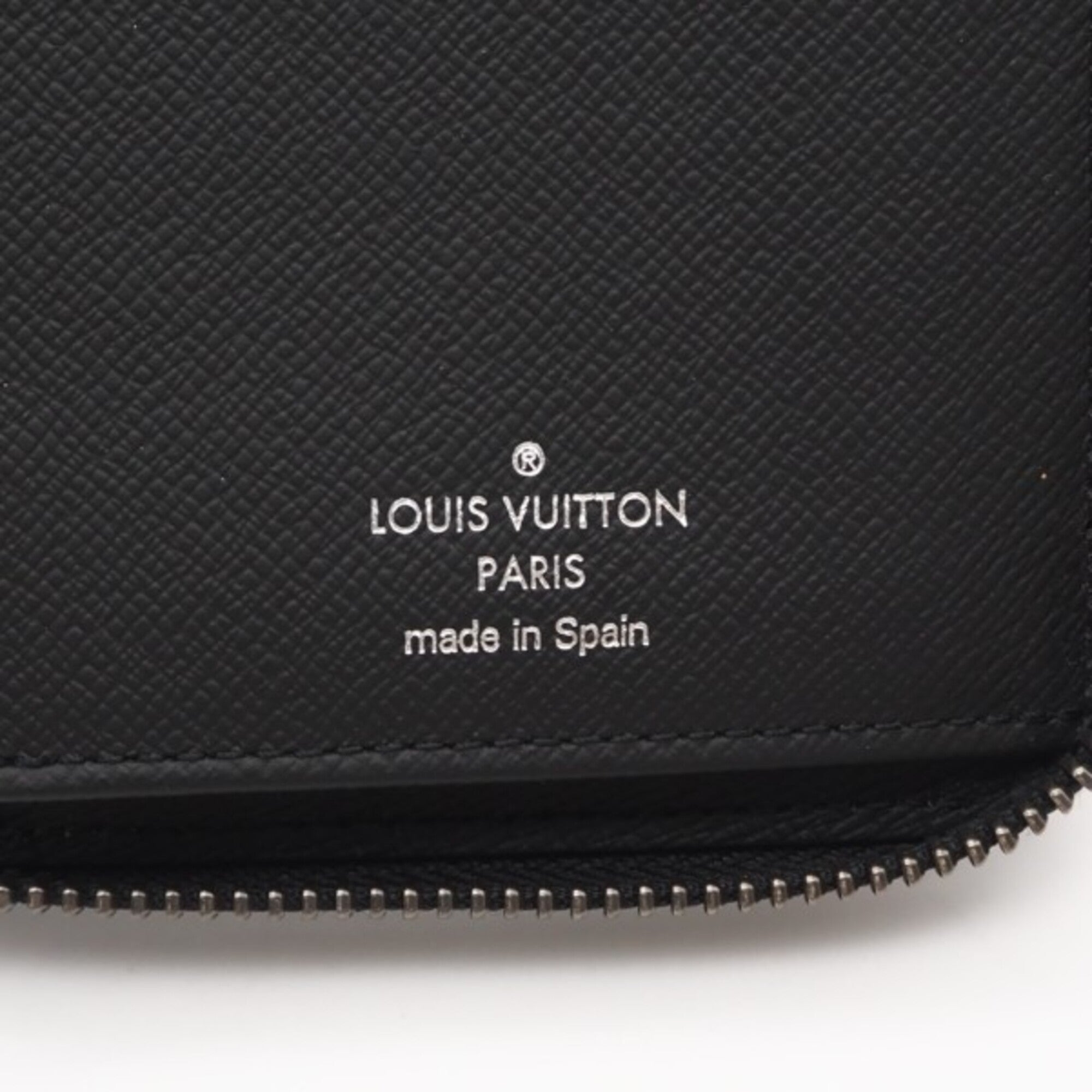 Louis Vuitton Black Gray Coated Canvas Leather Long Wallet (Bi-Fold) (Pre-Owned)