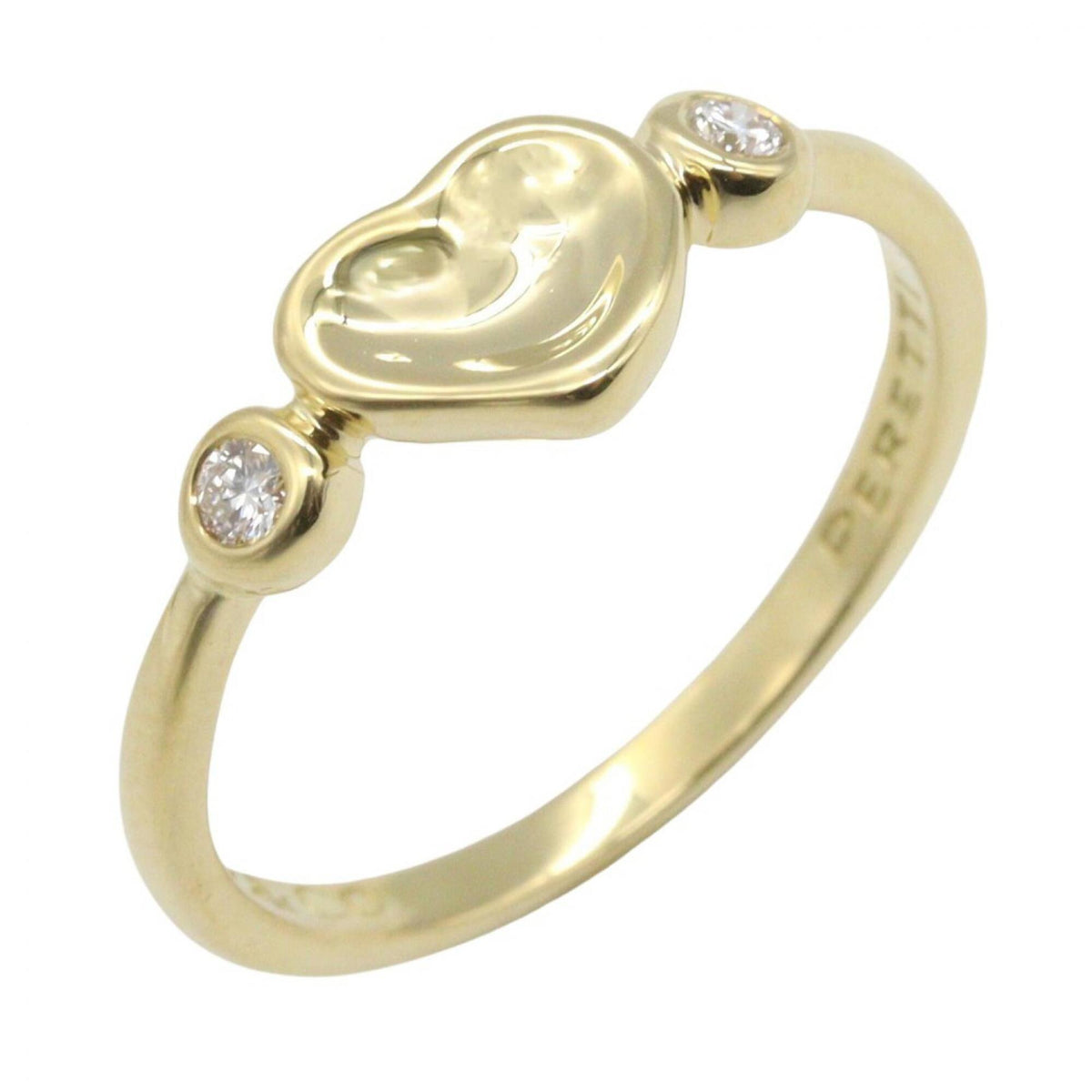 Tiffany Gold Clear Yellow Gold (18K) Band Ring (Pre-Owned)