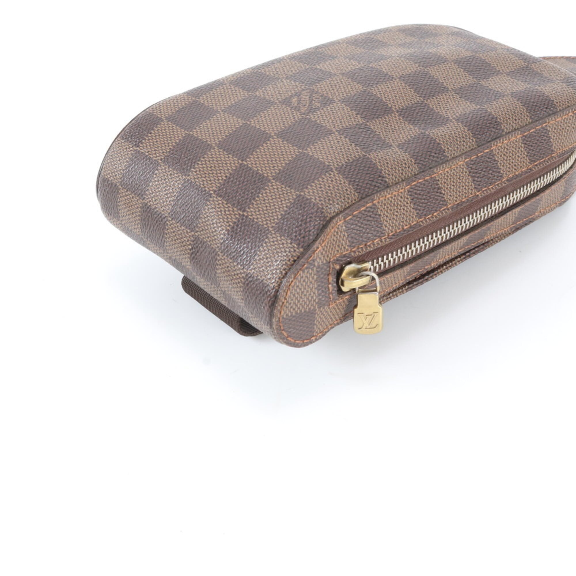 Louis Vuitton Brown Damier Canvas Coated Canvas Leather Pouch Sling Bag (Pre-Owned)