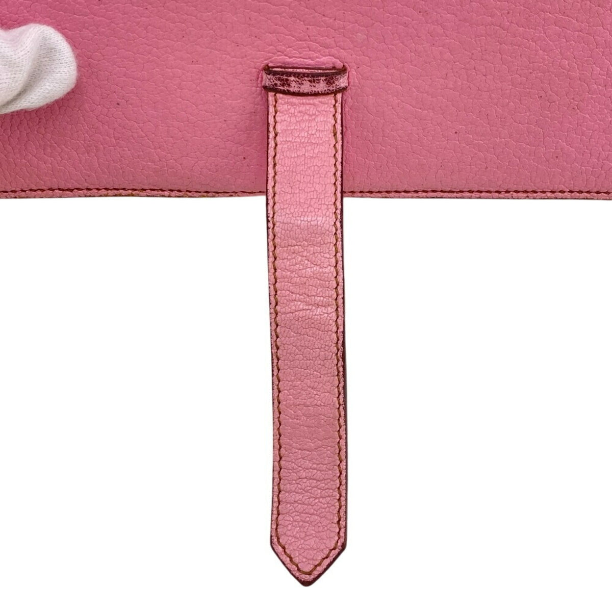 Hermes Pink Chevre Myzore Leather Long Wallet (Bi-Fold) (Pre-Owned)