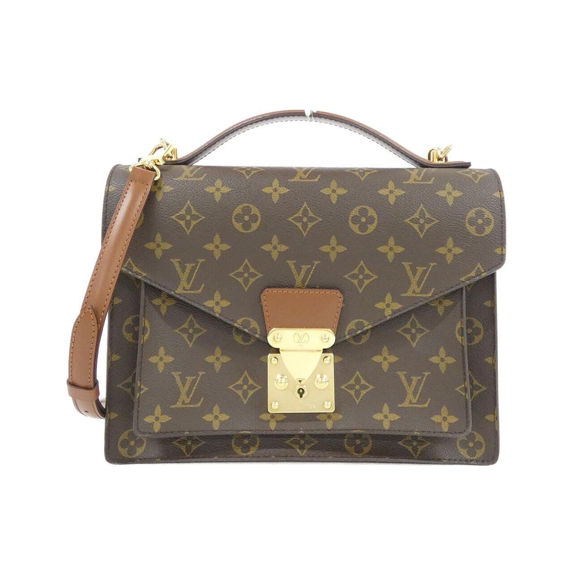 Louis Vuitton Marron Coated Canvas Handbag (Pre-Owned)