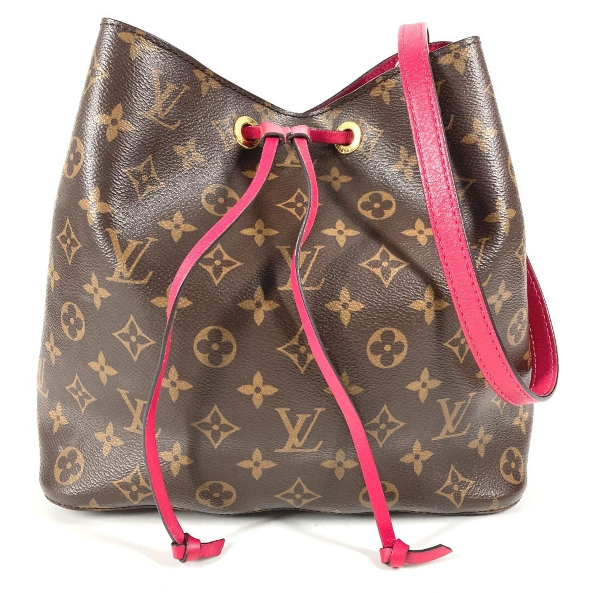 Louis Vuitton Brown Pink Monogram Shoulder Bag (Pre-Owned)