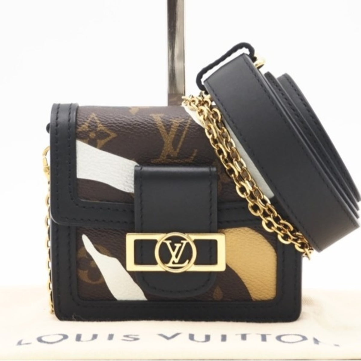 Louis Vuitton Beige Brown Monogram Monogram Handbag (Pre-Owned)