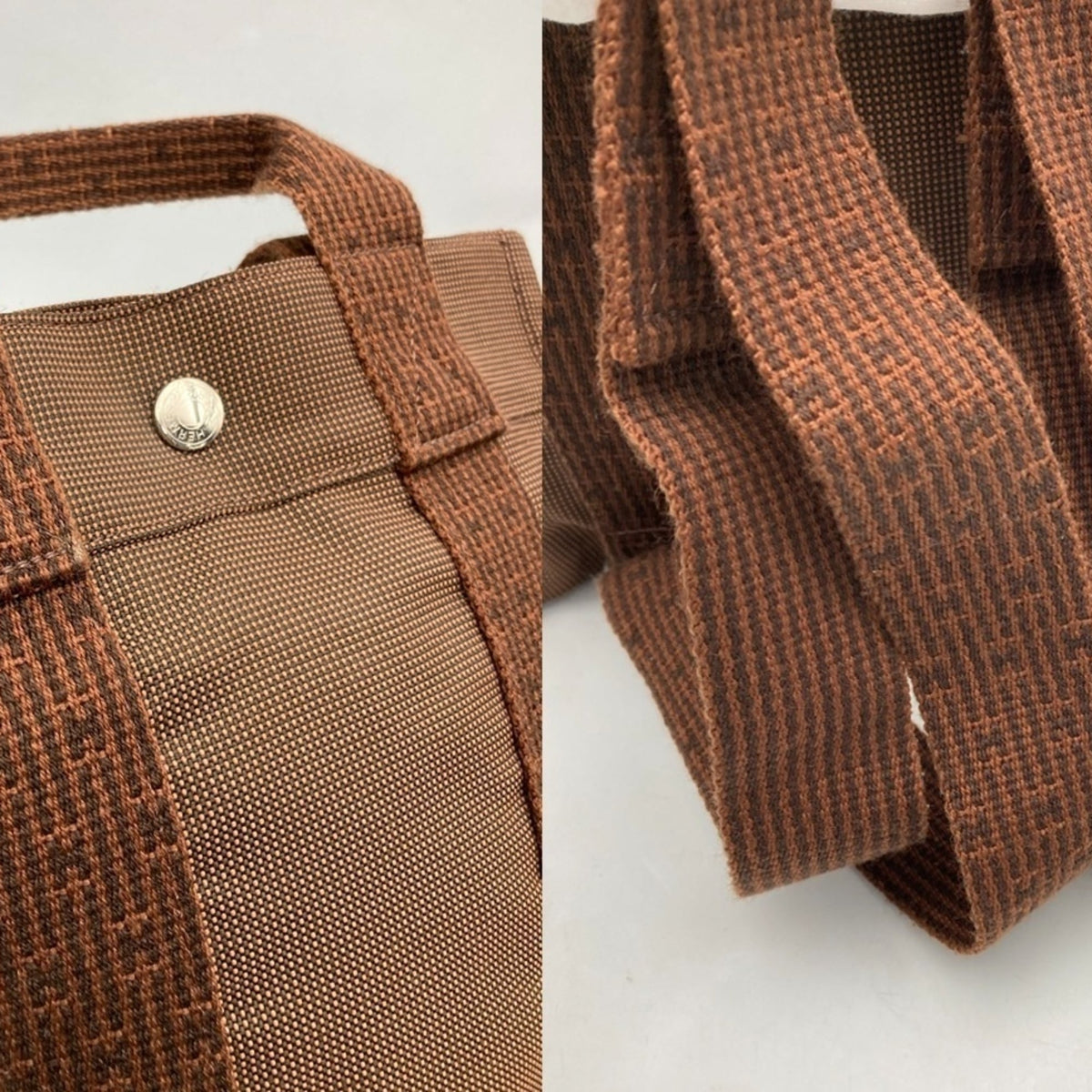 Hermes Brown Polyamide Polyester Backpack (Pre-Owned)