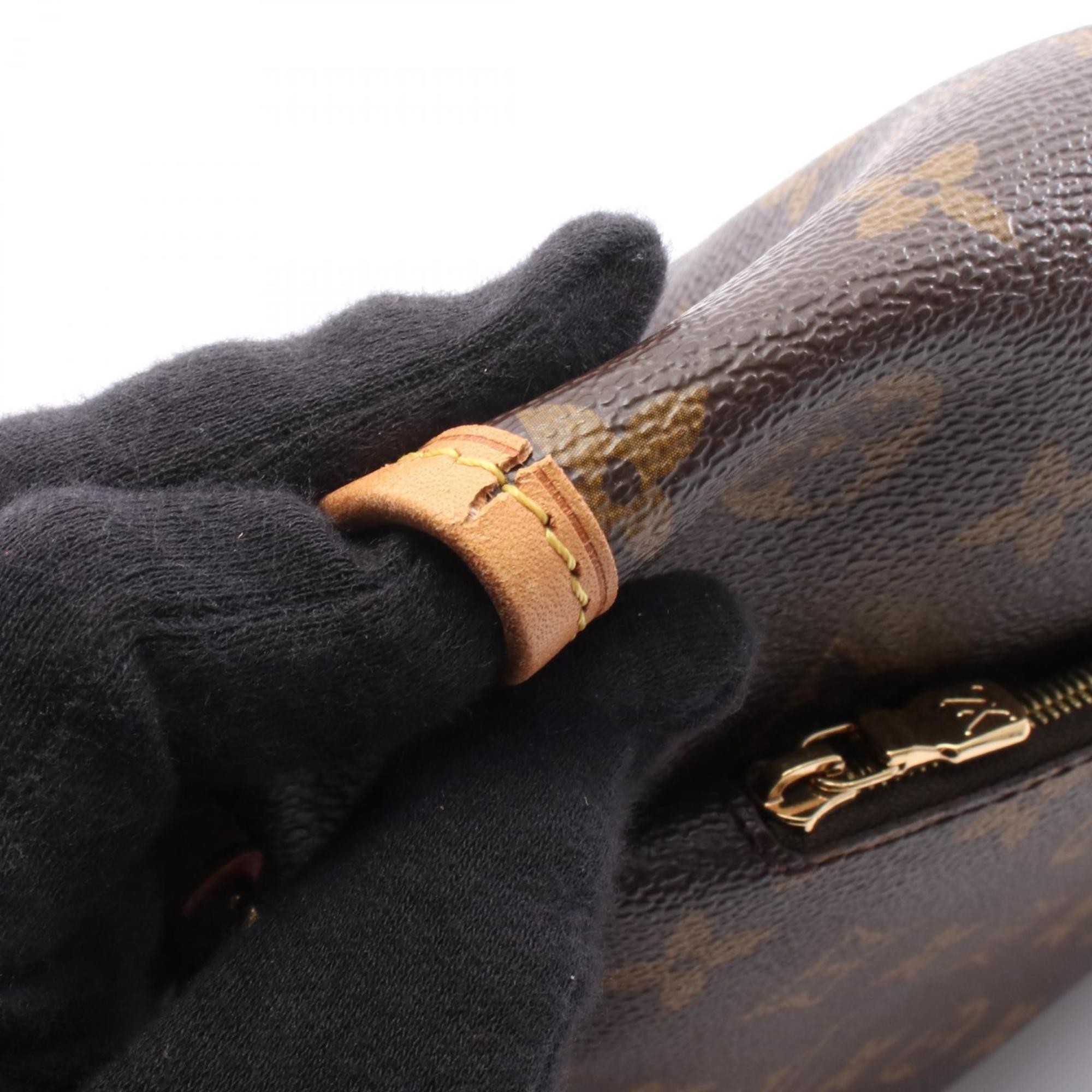 Louis Vuitton Brown Monogram Coated Canvas Leather Handbag Shoulder Bag (Pre-Owned)