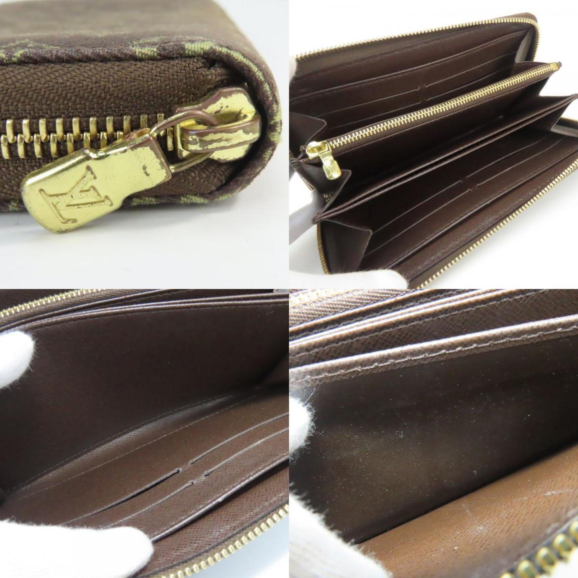 Louis Vuitton Brown Ebene Monogram Mini Lin Long Wallet (Bi-Fold) (Pre-Owned)