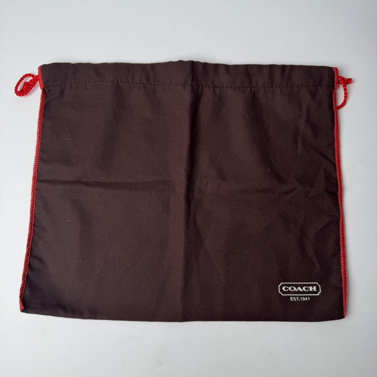 Coach Red Color Canvas Handbag Pouch (Pre-Owned)