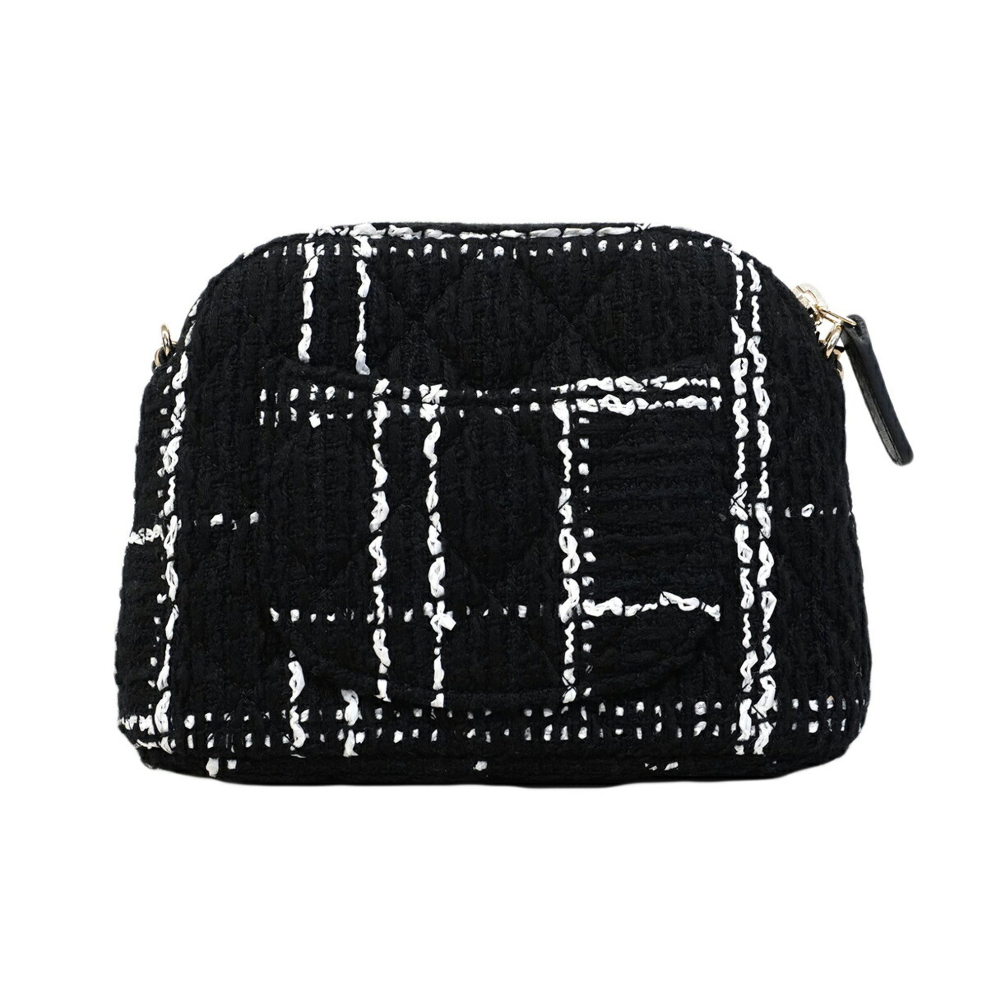 Chanel Black Tweed Shoulder Bag (Pre-Owned)