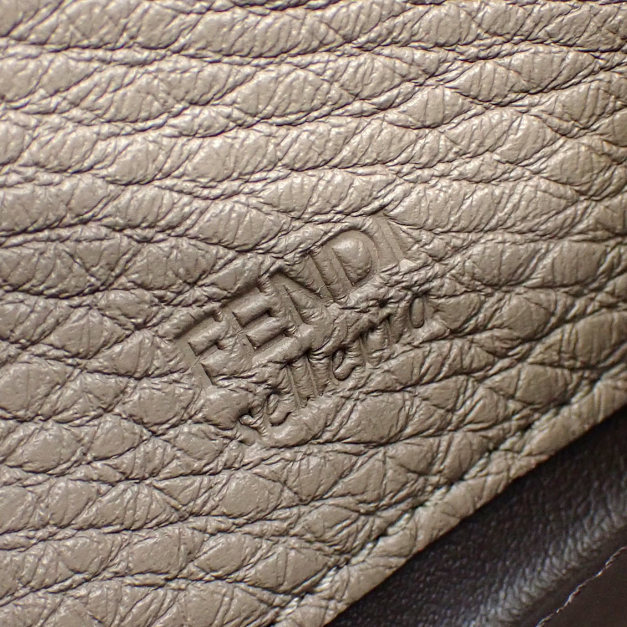 Fendi Leather Long Wallet (Bi-Fold) (Pre-Owned)