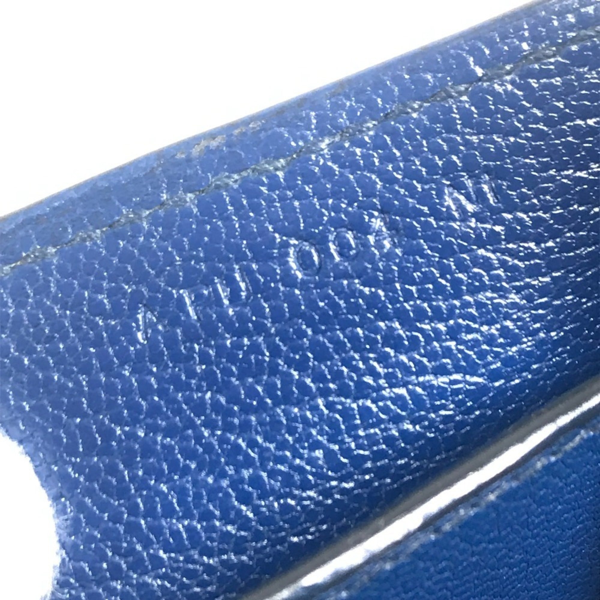 Hermes Blue Epsom Leather Pochette Shoulder Bag (Pre-Owned)