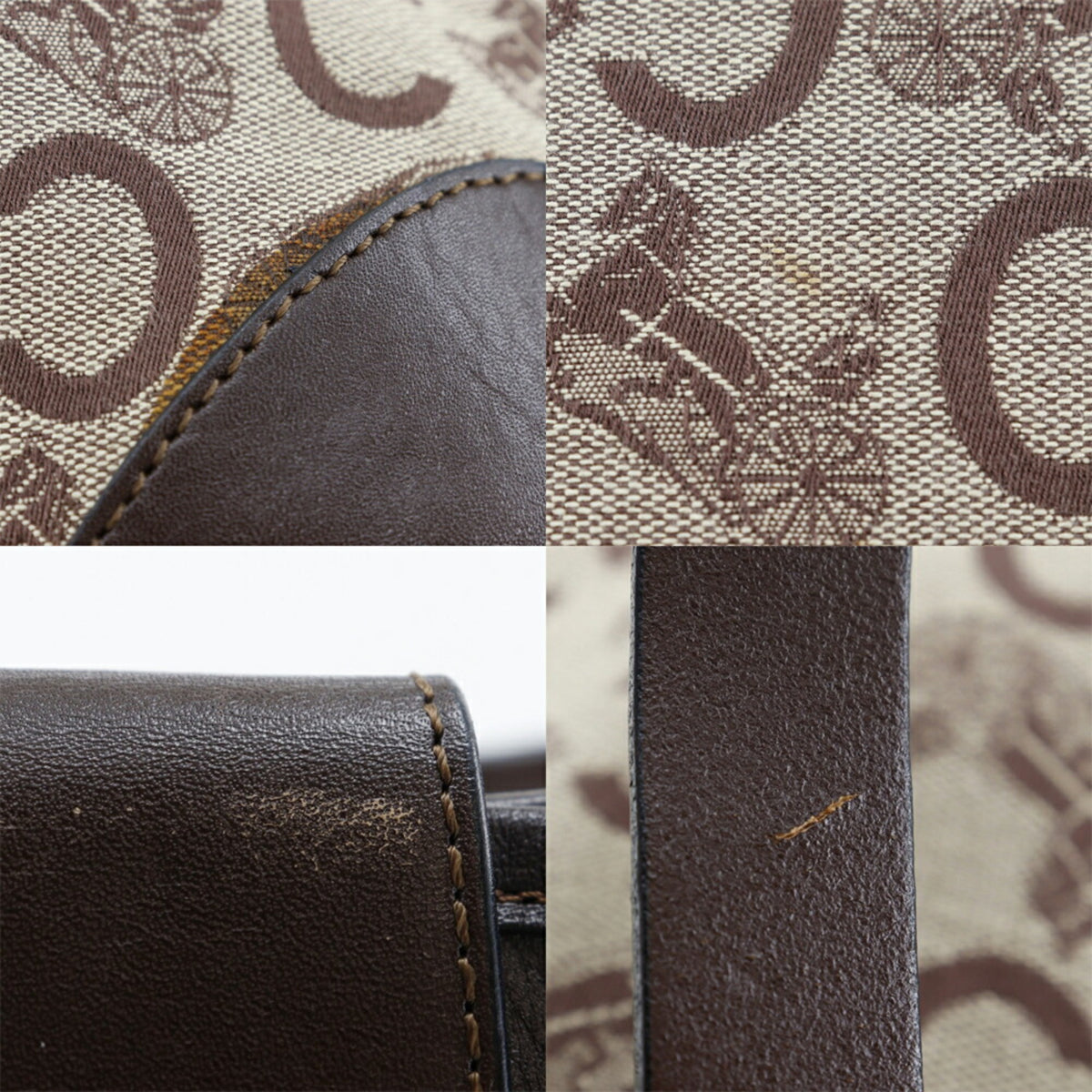 Celine Macadam Brown Canvas Tote Bag (Pre-Owned)