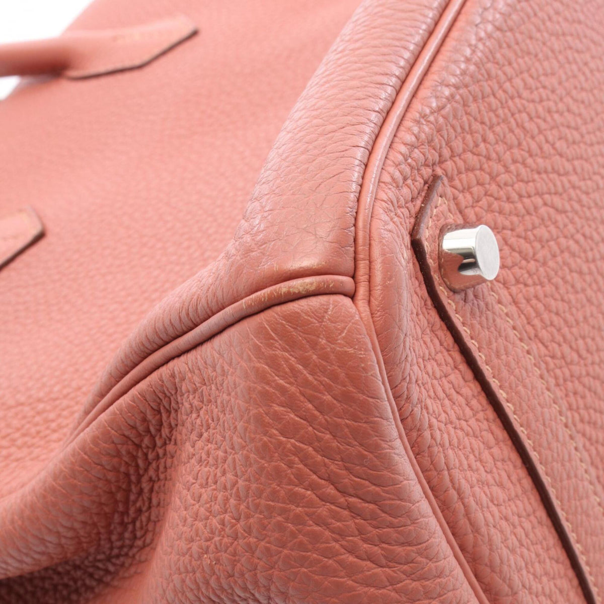 Hermes Pink Rosy Togo Leather Handbag (Pre-Owned)