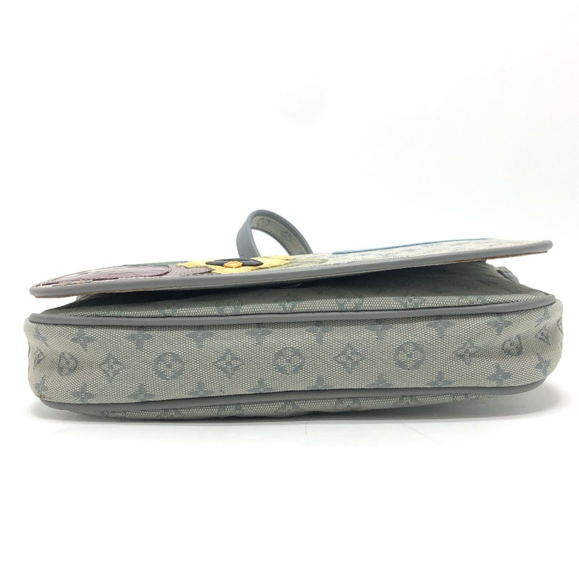Louis Vuitton Blue Monogram Yellow Monogram Mini Pochette Shoulder Bag (Pre-Owned)
