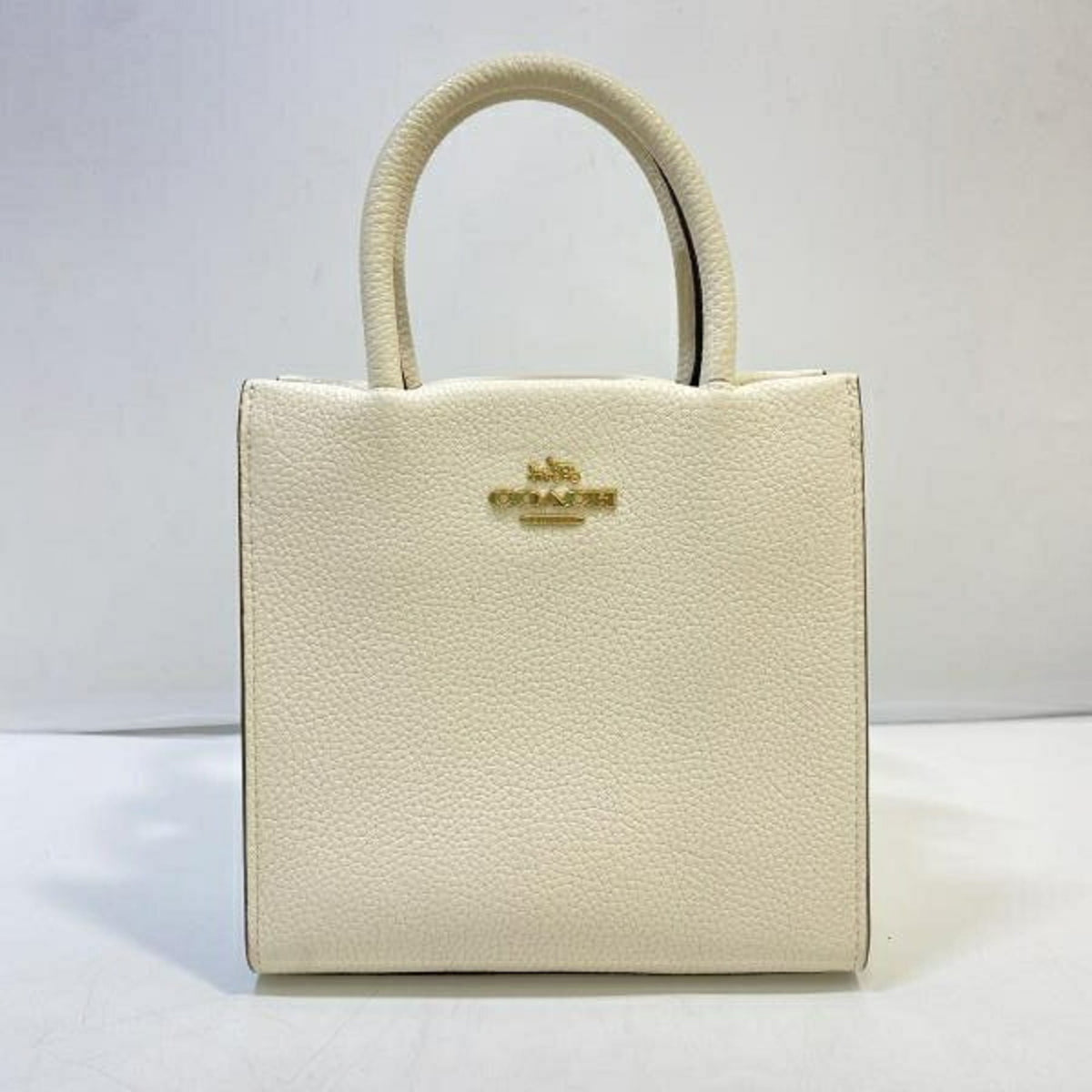 Coach White Handbag Shoulder Bag (Pre-Owned)