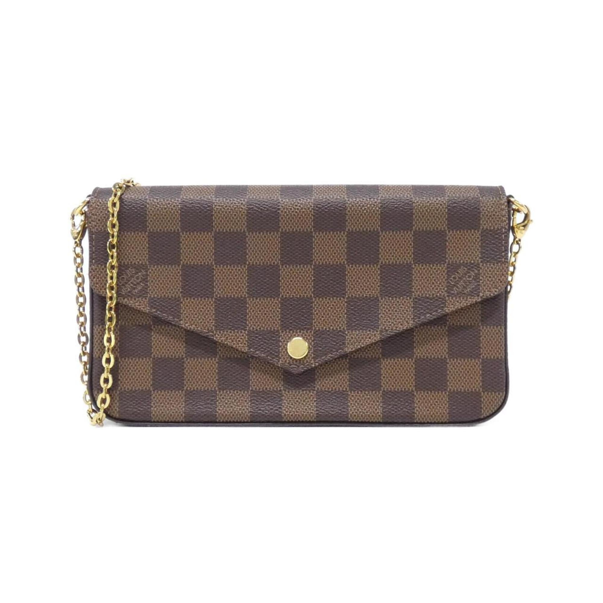 Louis Vuitton Brown Coated Canvas Pochette Shoulder Bag (Pre-Owned)