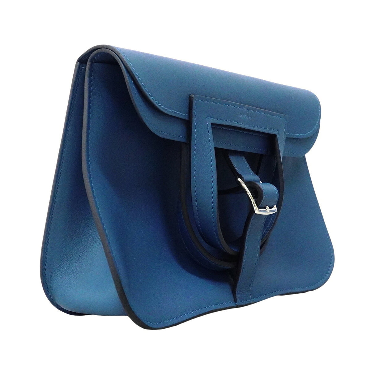 Hermes Blue Swift Leather Handbag (Pre-Owned)