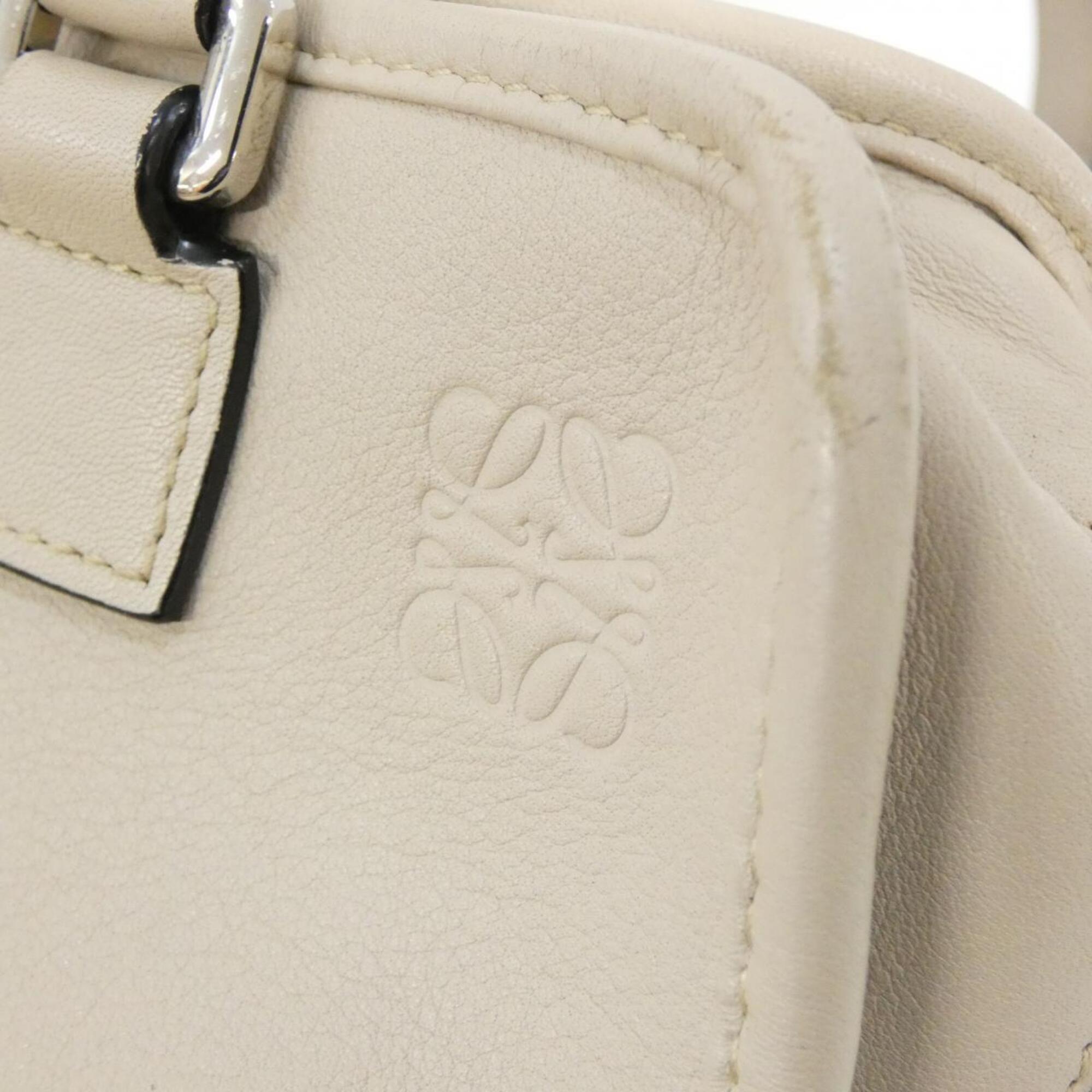 Loewe Amazona Light Beige Leather Handbag (Pre-Owned)
