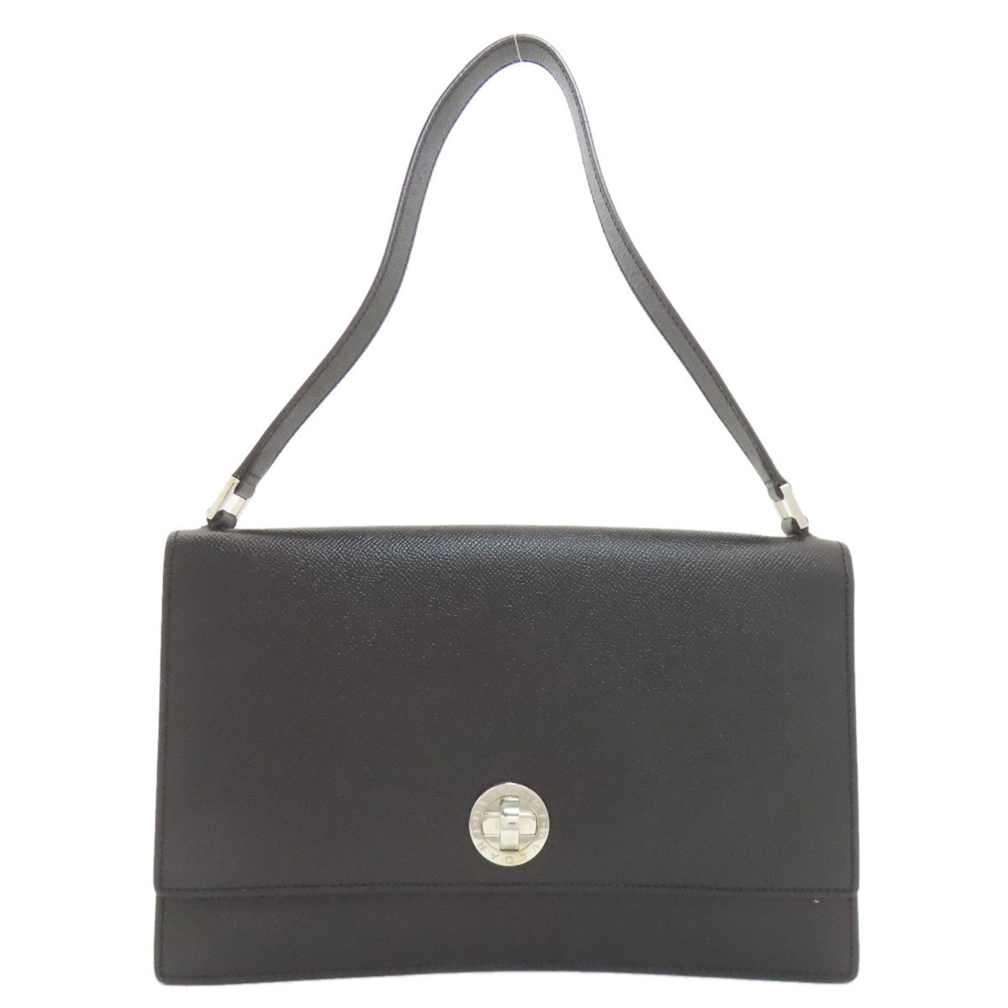 Bvlgari Black Leather Shoulder Bag (Pre-Owned)