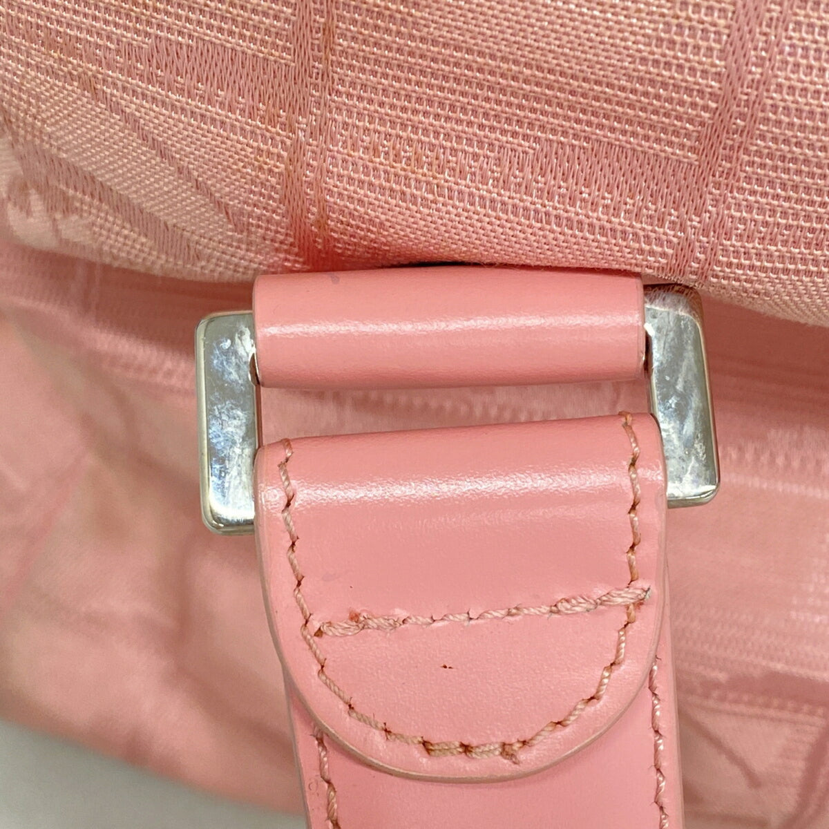 Chanel Pink Nylon Handbag (Pre-Owned)
