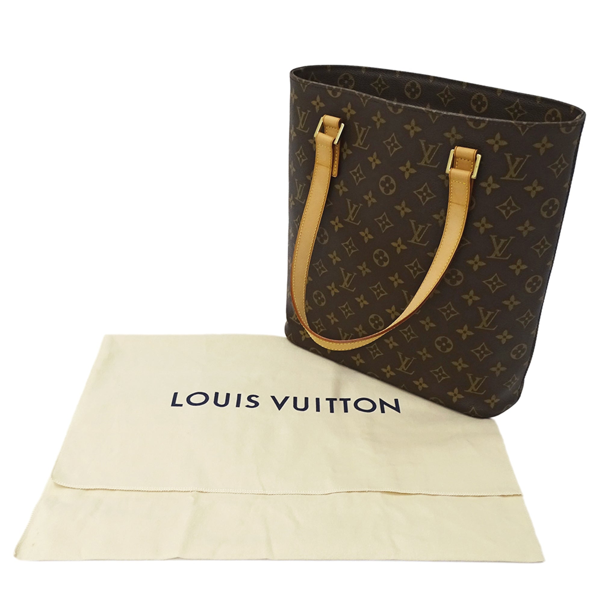 Louis Vuitton Brown Monogram Canvas Handbag Tote Bag (Pre-Owned)