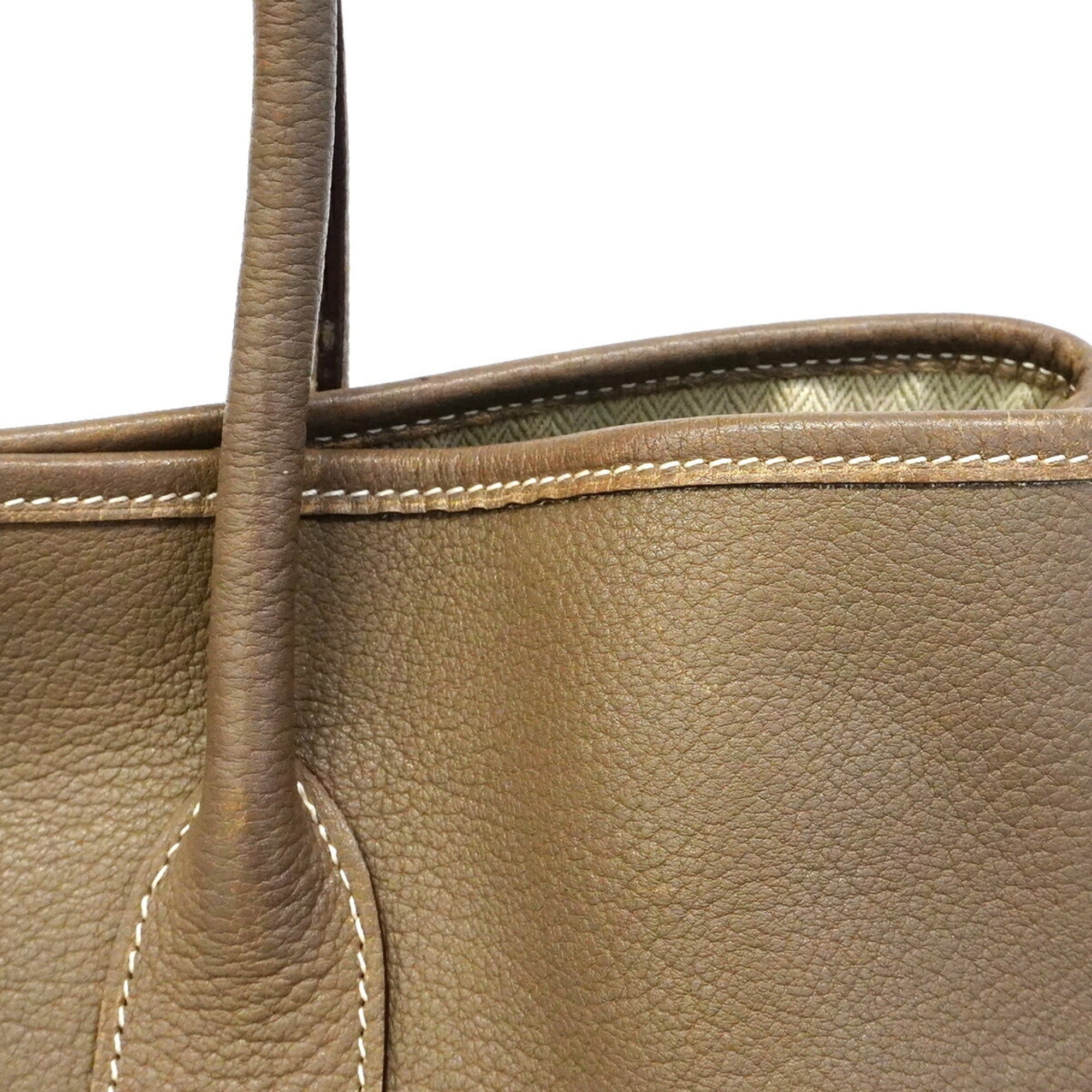 Hermes Etoupe Gray Negonda Leather Tote Bag (Pre-Owned)