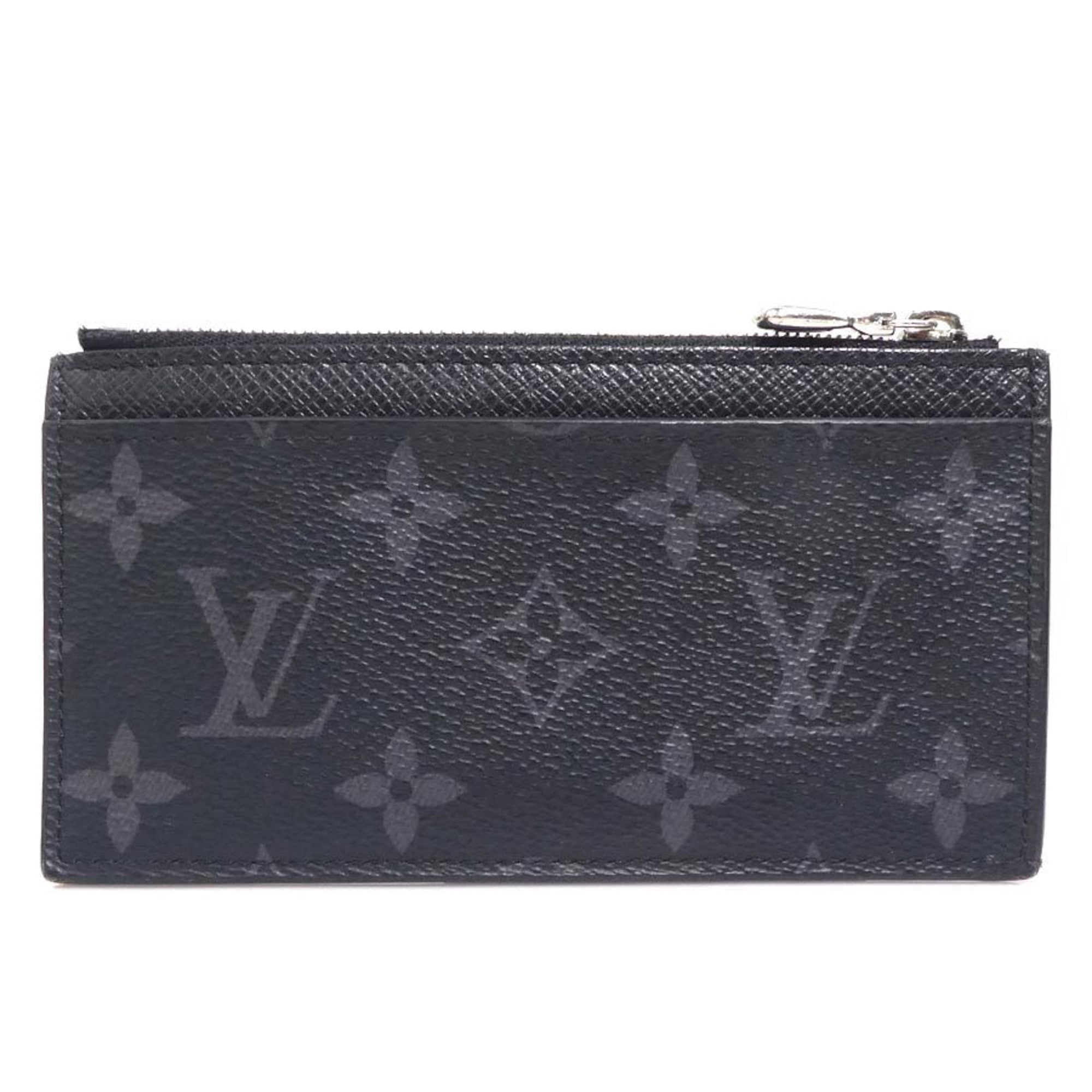 Louis Vuitton Black Gray Pvc Leather Coin Purse/Coin Case (Pre-Owned)