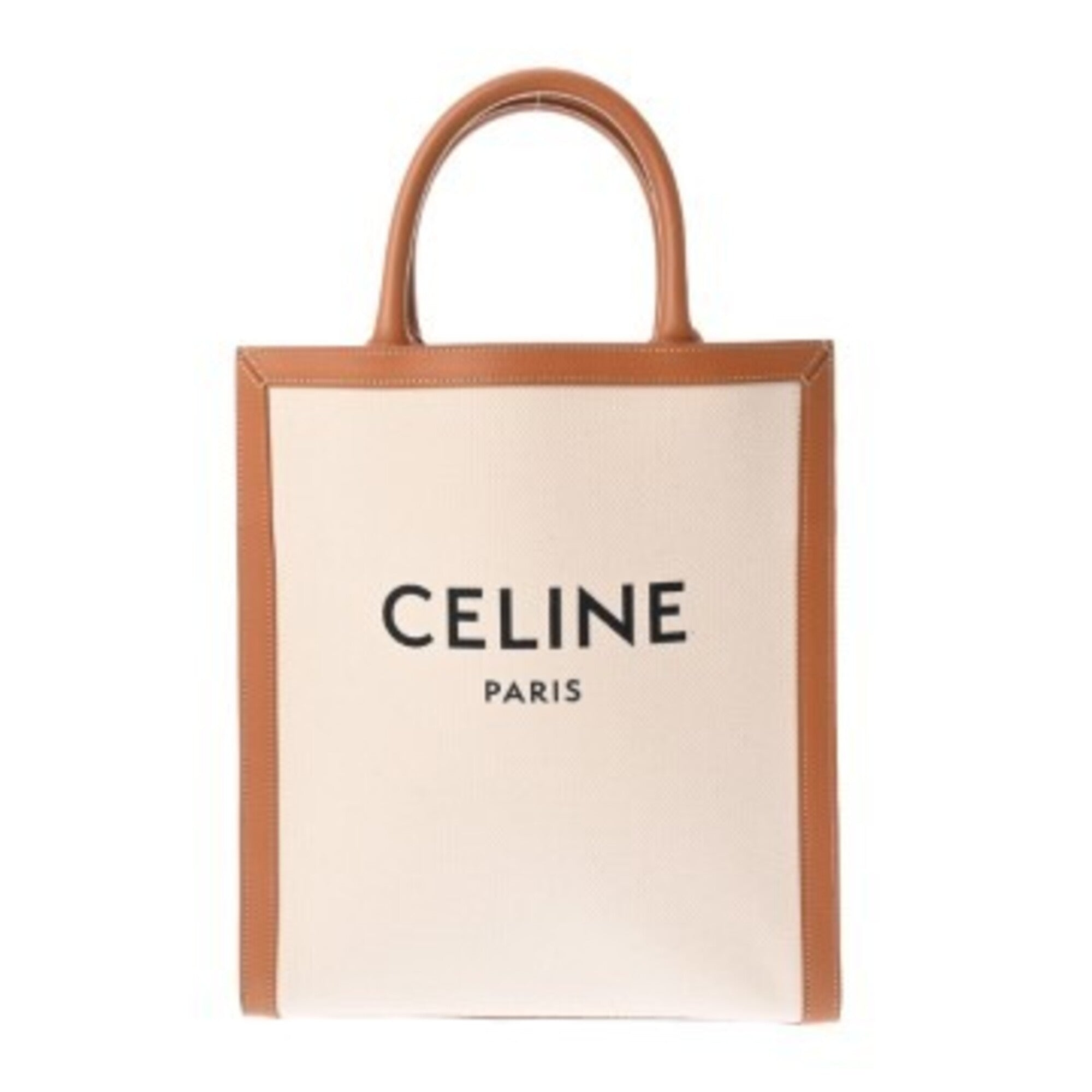 Celine Beige Canvas Leather Handbag (Pre-Owned)
