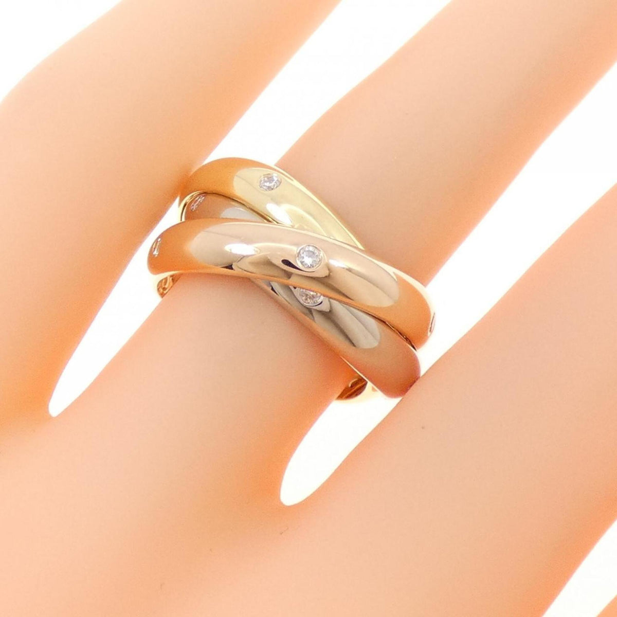 Cartier Yellow Gold (18K) Pink Gold (18K) White Gold (18K) Band Ring (Pre-Owned)