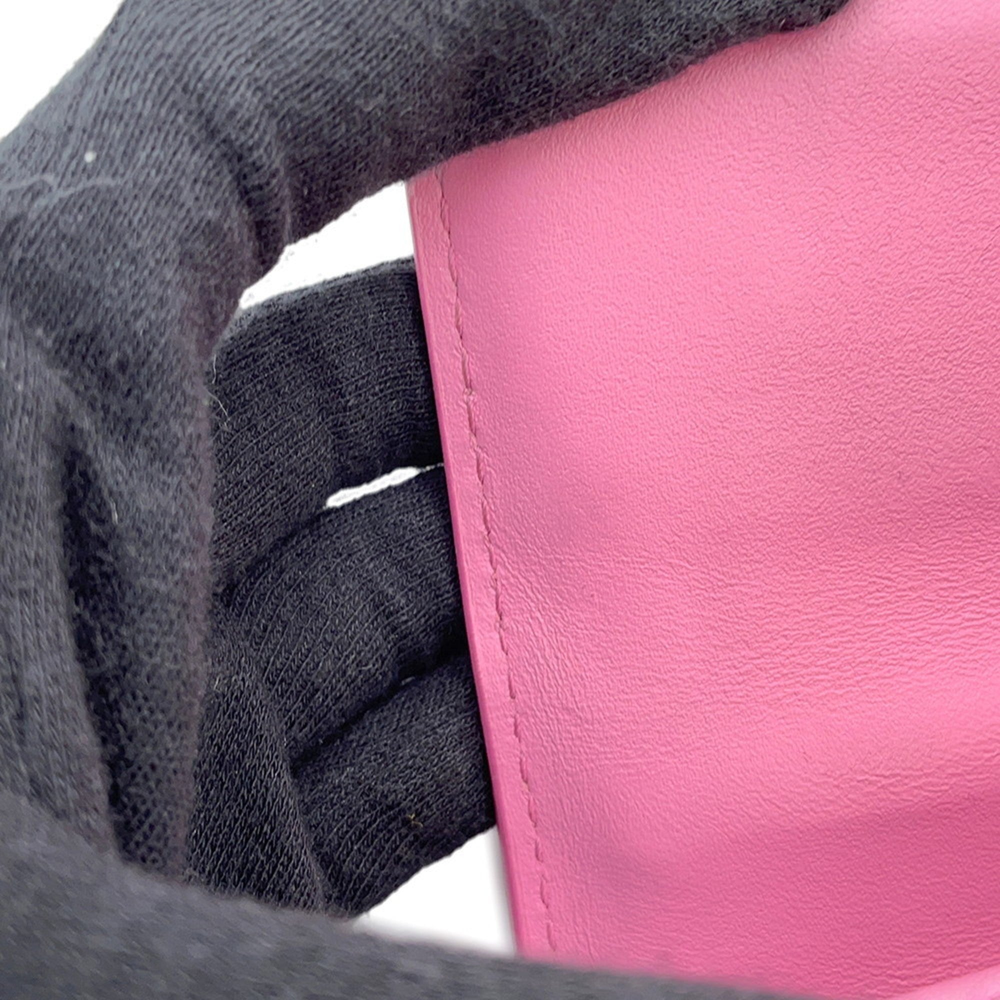 Mcm Pink Leather Rhinestone Handbag (Pre-Owned)