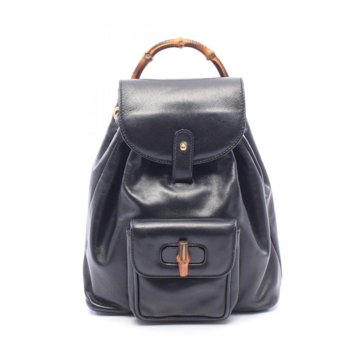 Gucci Black Leather Backpack (Pre-Owned)