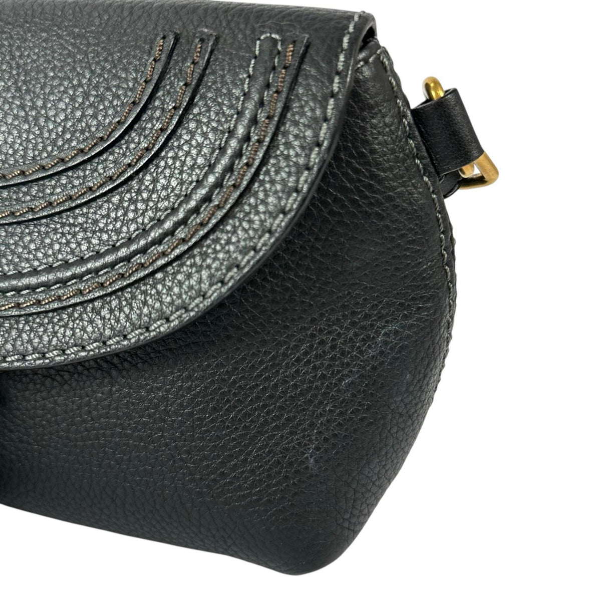 Chloé Black Leather Shoulder Bag (Pre-Owned)