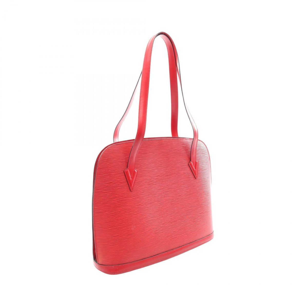Louis Vuitton Castilian Red Red Color Epi Leather Handbag Shoulder Bag (Pre-Owned)