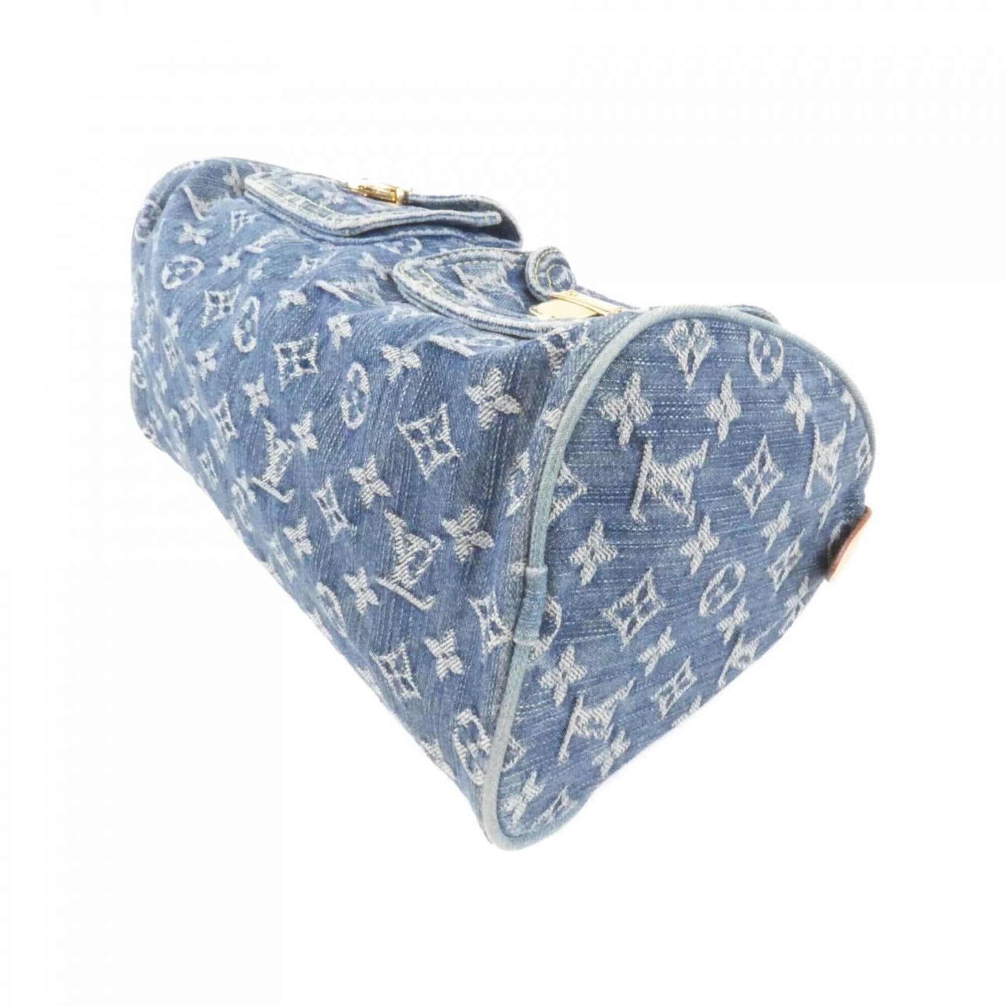 Louis Vuitton Blue Denim Canvas Boston Bag (Pre-Owned)
