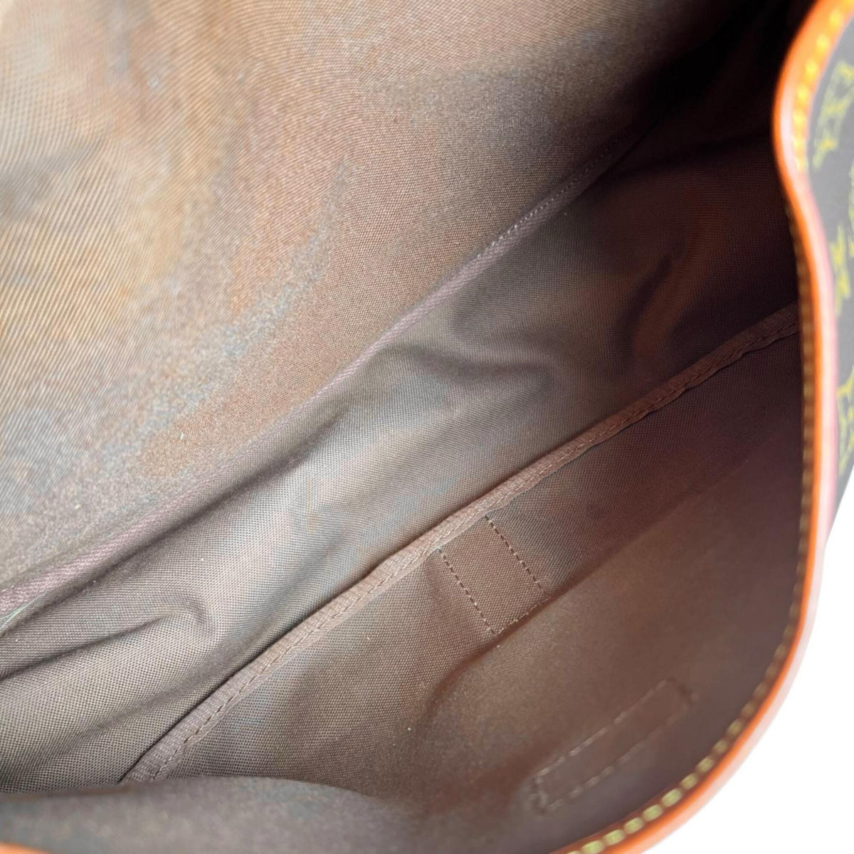 Louis Vuitton Brown Monogram Leather Shoulder Bag (Pre-Owned)