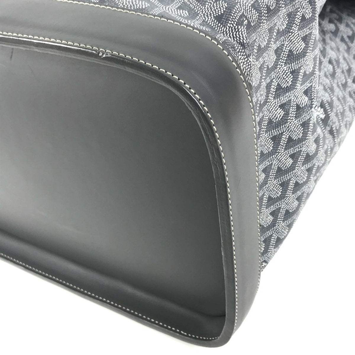 Goyard Gray Pvc Leather Boston Bag Handbag Tote Bag (Pre-Owned)