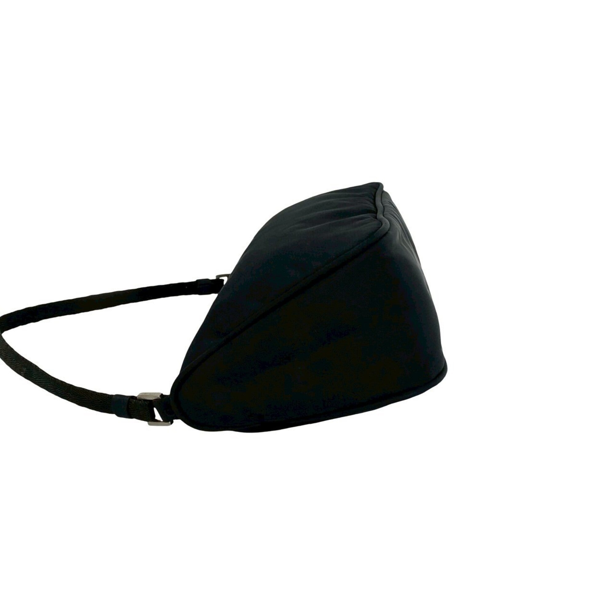 Prada Black Nylon Handbag Pouch Shoulder Bag (Pre-Owned)