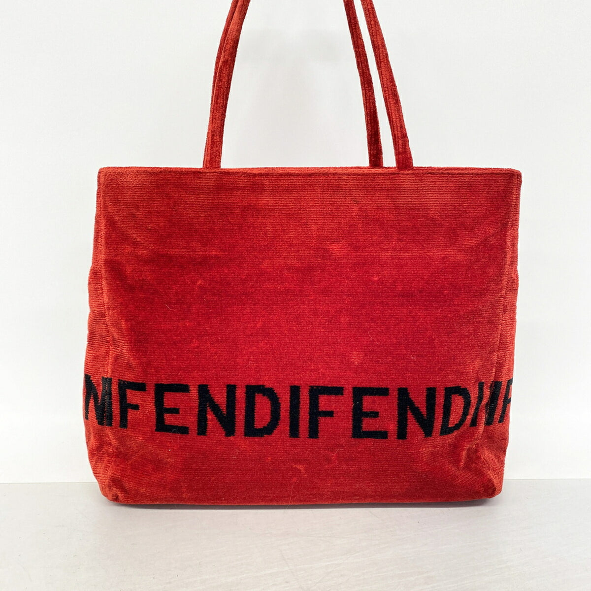Fendi Black Red Color Tote Bag (Pre-Owned)