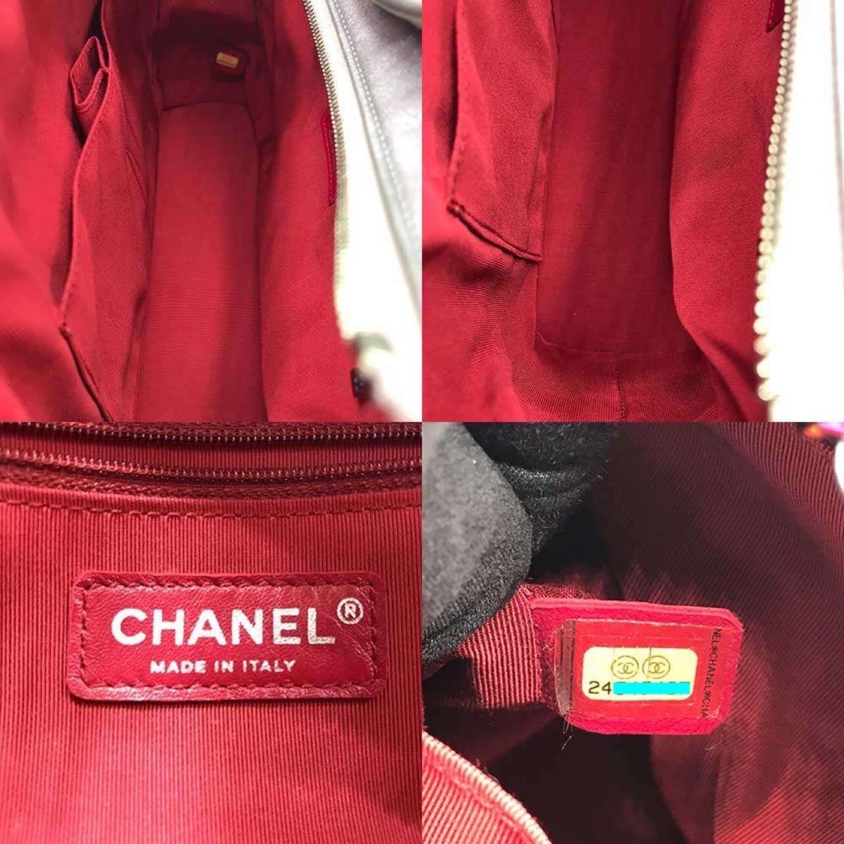 Chanel Metallic Silver Leather Shoulder Bag (Pre-Owned)