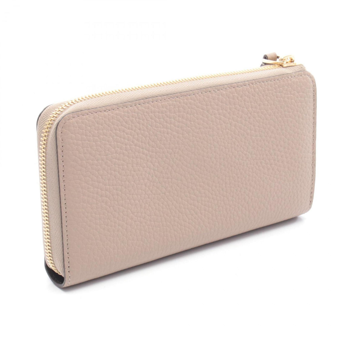 Louis Vuitton Beige Leather Long Wallet (Bi-Fold) (Pre-Owned)