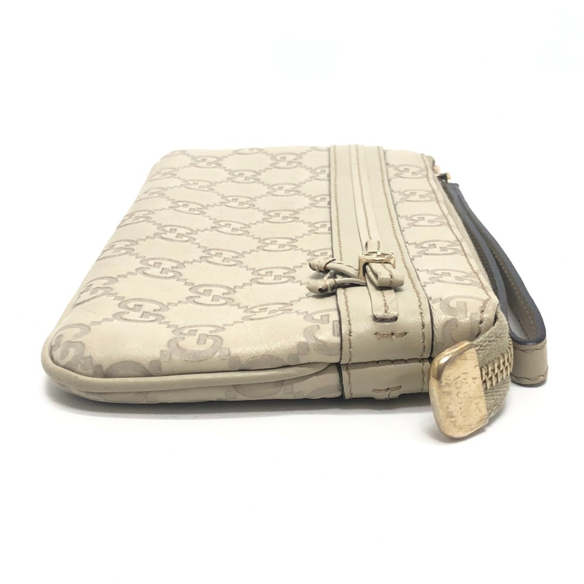 Gucci White Clutch Bag Handbag Pouch (Pre-Owned)