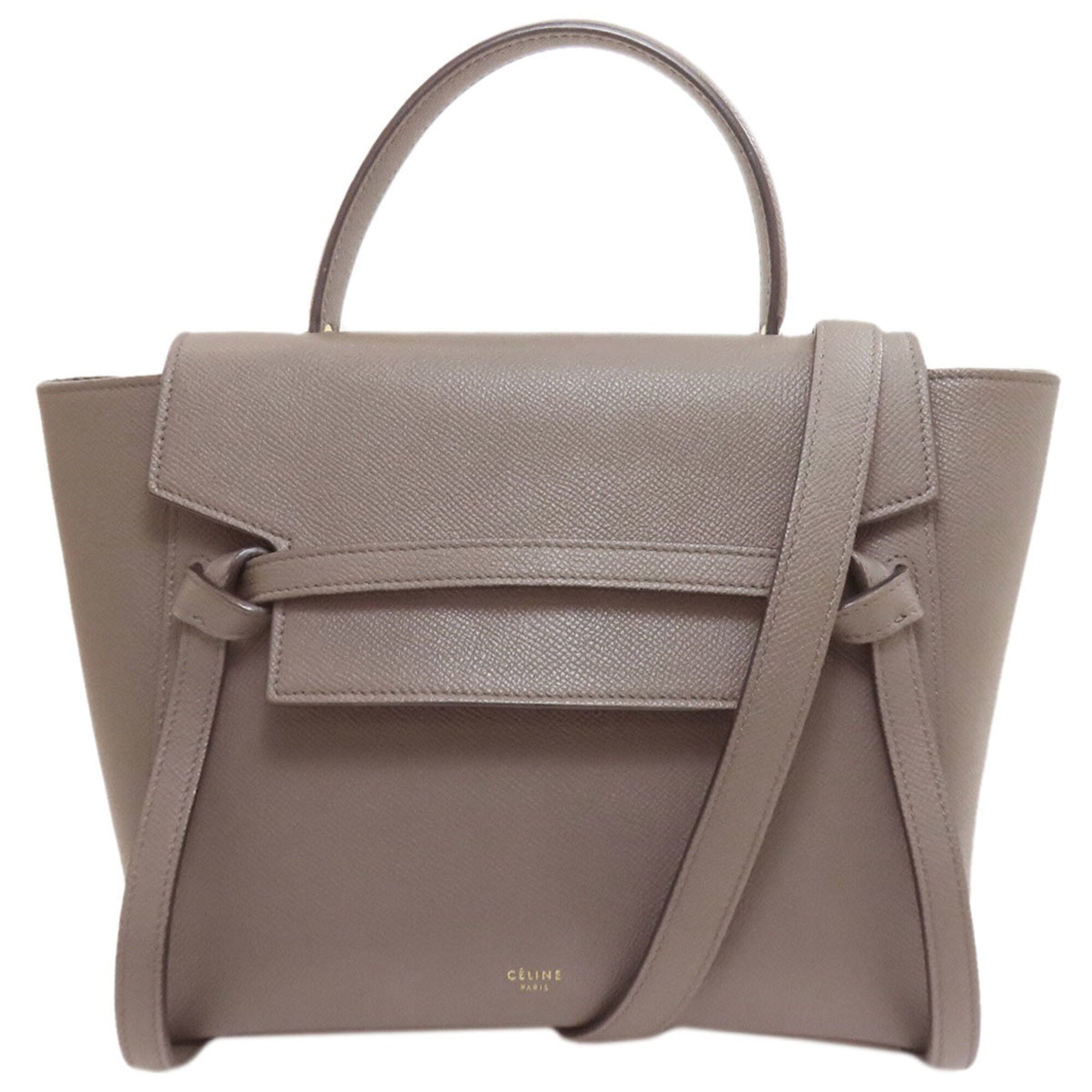 Celine Gray Leather Handbag (Pre-Owned)