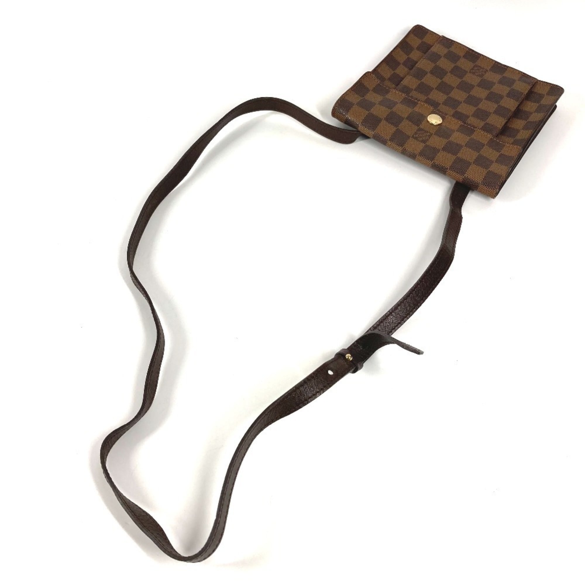 Louis Vuitton Brown Damier Canvas Ebene Damier Canvas Pochette Shoulder Bag (Pre-Owned)