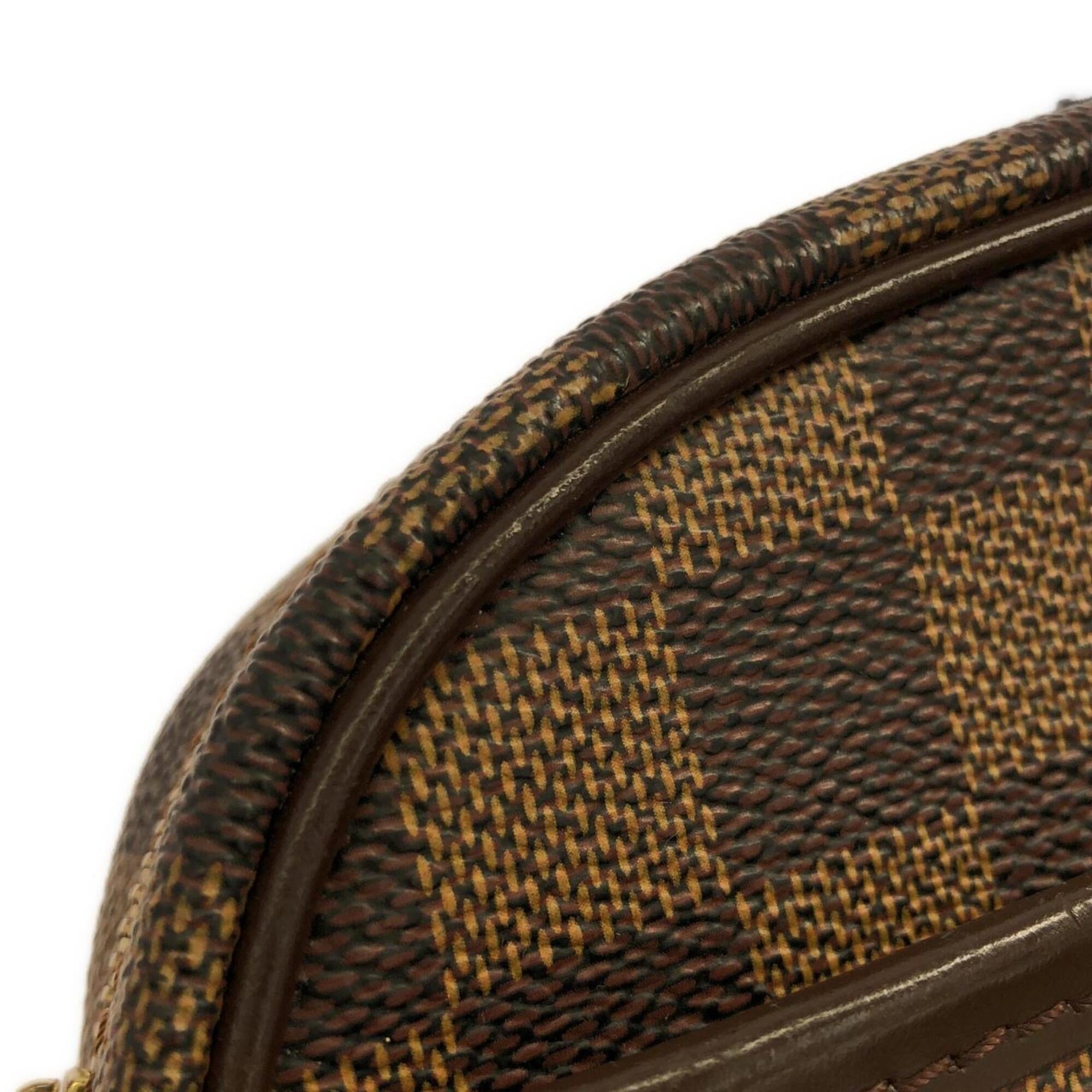Louis Vuitton Ebene Coated Canvas Pochette Shoulder Bag (Pre-Owned)