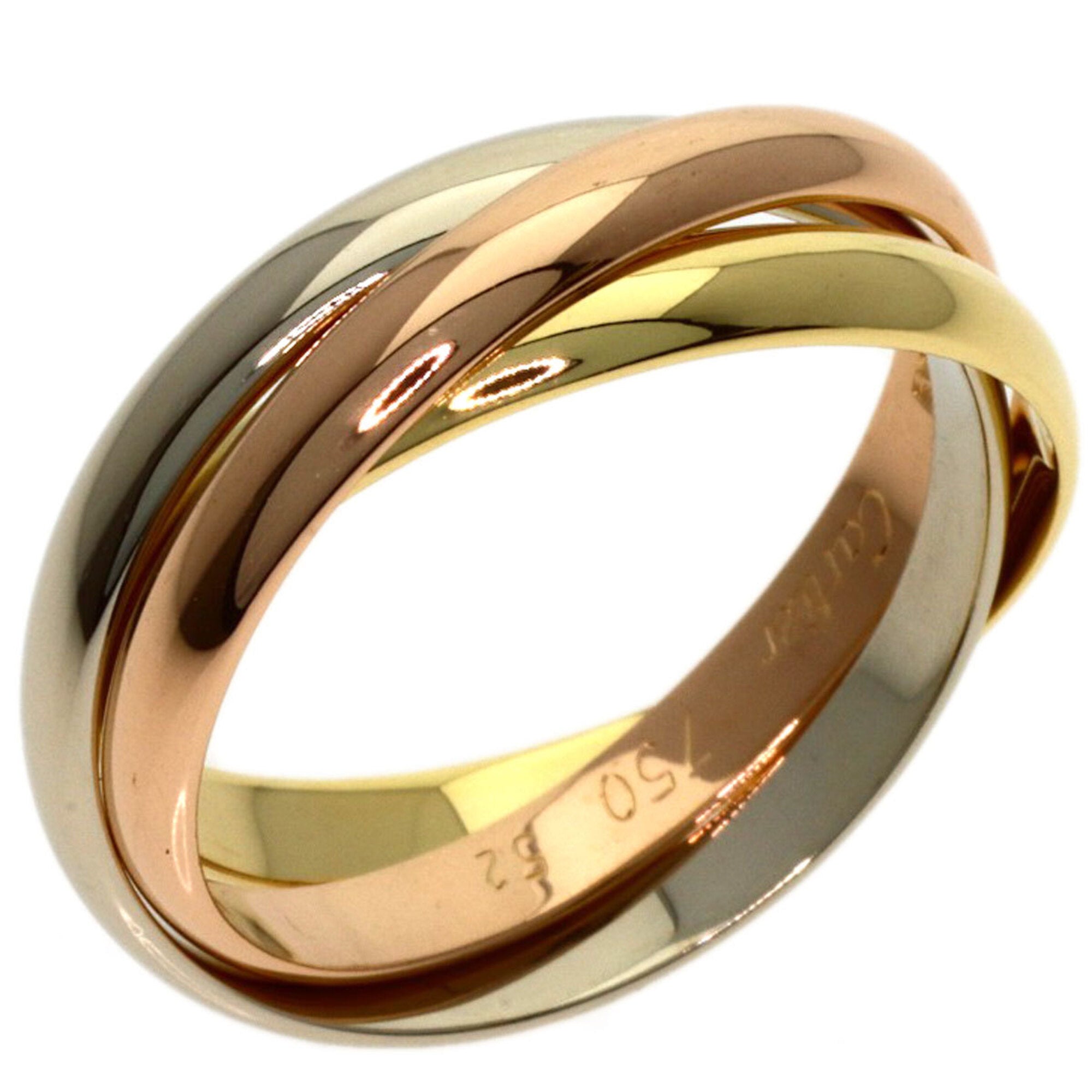 Cartier Yellow Gold (18K) Pink Gold (18K) White Gold (18K) Band Ring (Pre-Owned)