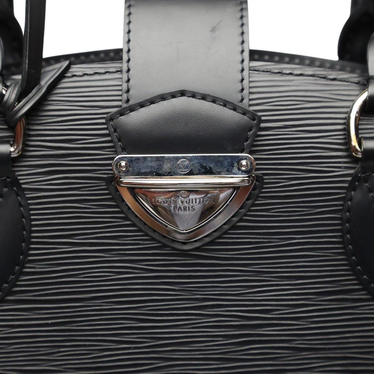 Louis Vuitton Black Noir Epi Leather Handbag (Pre-Owned)