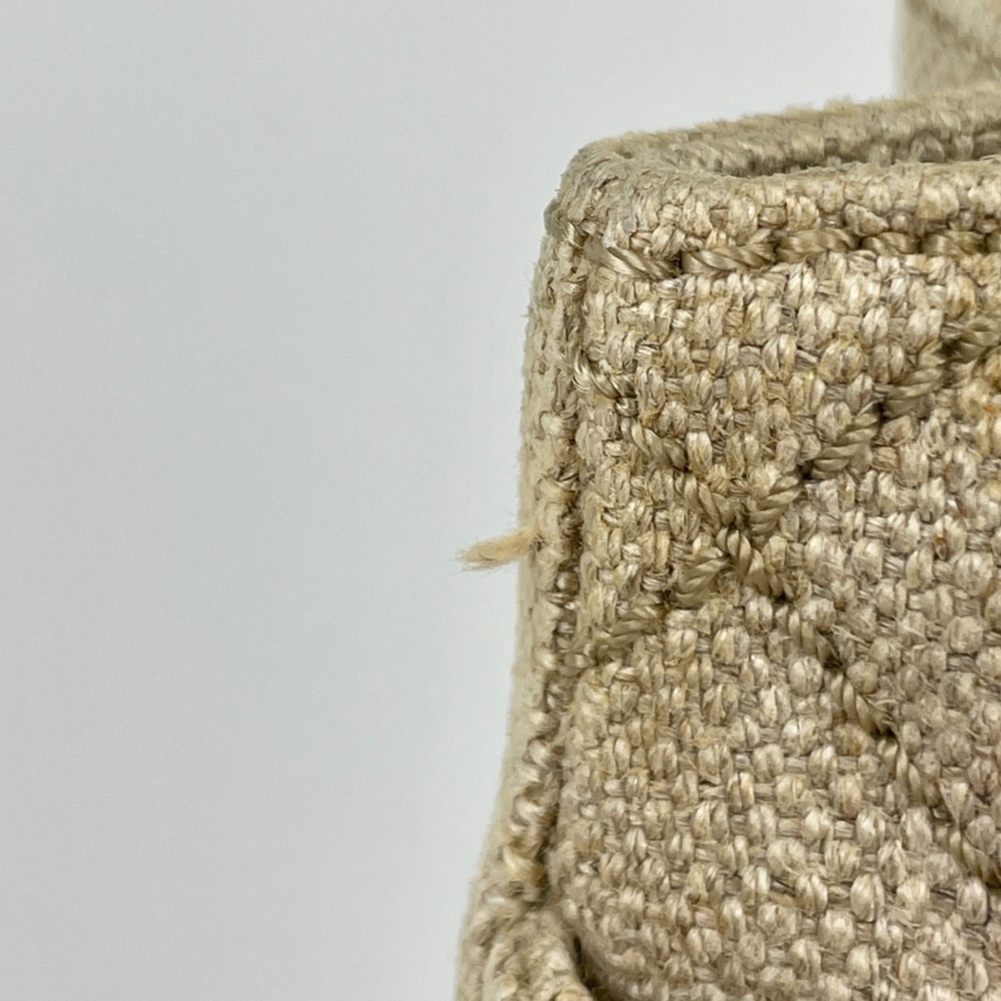 Chanel Beige Canvas Shoulder Bag Tote Bag (Pre-Owned)